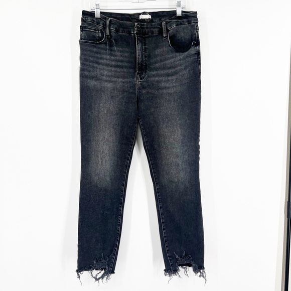 Good American Good Legs High Rise Jeans Raw Hem - Picture 1 of 7